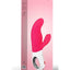 Miss Bi Silicone Vibrator with Clitoral Stimulator - Pink