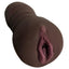 Mistress Brandy and Buffy Vibrating Bioskin Stroker BFF's - Pussy and Ass - Chocolate