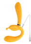 Monarch Silicone Rechargeable Triple Strapless Strap-On - Yellow