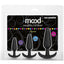 Mood Naughty 1 Trainer Silicone Anal Plug - Black - Large/Small - 3 Piece Set