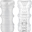 Mood Pleaser Massage Beads Ultraskyn Masturbator - Frost/White