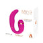 My G Rechargeable Silicone Double Stimulation Vibrator - Magenta/Purple