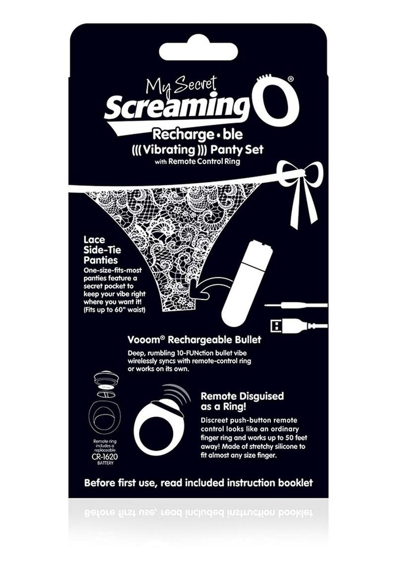 My Secret USB Rechargeable Panty Vibe Set with Silicone Remote Control Ring Waterproof