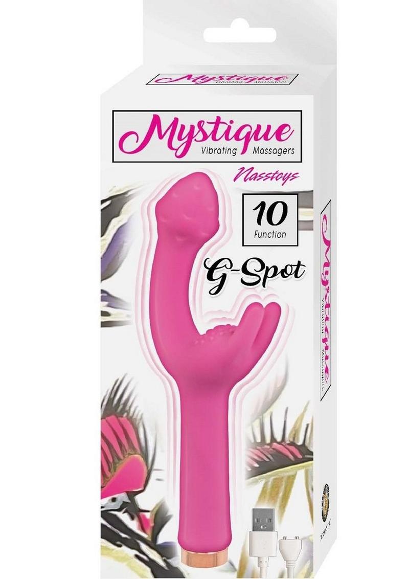 Mystique Vibrating Massagers Rechargeable Silicone G-Spot Vibrator