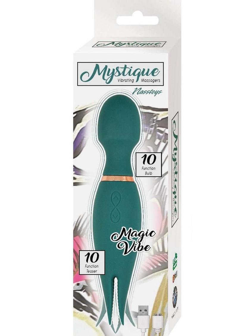 Mystique Vibrating Massagers Rechargeable Silicone Magic Wand