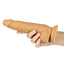 Naked Addiction Silicone Dual Density Dildo with Bonus Powerbullet - Caramel - 8in