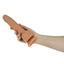 Naked Addiction Silicone Rechargeable Thrusting Dildo - Brown/Caramel - 9in