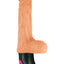 Natural Realskin Hot Cock #2 Rechargeable Warming Vibrator - Vanilla - 6.5in