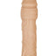 Natural Realskin Penis Xtender Vibrating Penis Extender - Flesh/Vanilla