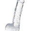 Naturally Yours Crystalline Dildo - Clear/Diamond - 6in