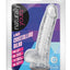 Naturally Yours Crystalline Dildo - Clear/Diamond - 6in