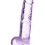 Naturally Yours Crystalline Dildo 7in - Amethyst