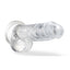Naturally Yours Crystalline Dildo - Clear/Diamond - 7in