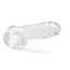 Naturally Yours Crystalline Dildo - Clear/Diamond - 8in