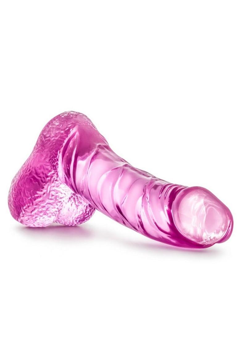 Naturally Yours Ding Dong Dildo with Balls - Pink - 5.5in