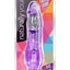 Naturally Yours Fantasy Vibrating Dildo - Purple - 8.5in