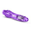 Naturally Yours Fantasy Vibrating Dildo - Purple - 8.5in