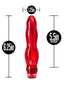 Naturally Yours Flamenco Vibrating Dildo - Red - 6.75in