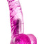 Naturally Yours Vibrating Ding Dong Dildo - Pink - 6.5in