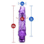 Naturally Yours Wild Ride Vibrating Dildo - Purple - 9in