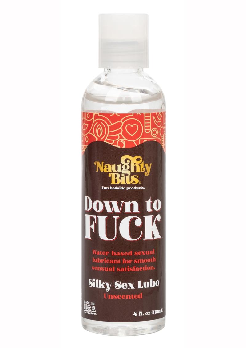 Naughty Bits Down to Fuck Water Based Silky Sex Lube - Bulk