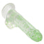 Naughty Bits I Leaf Dick Glow In The Dark Weed Leaf Filled Dildo