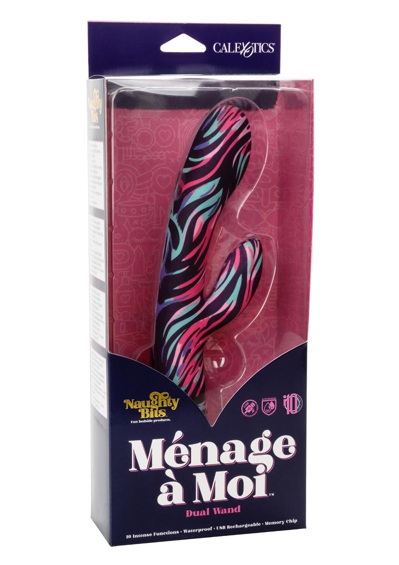 Naughty Bits Menage A Moi Silicone Rechargeable Dual Wand