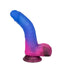 Naughty Bits Ombre Hombre Rechargeable Silicone Vibrating Dildo - Multicolor