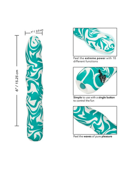 Naughty Bits Squiggle Dick Vibrator - Multicolor