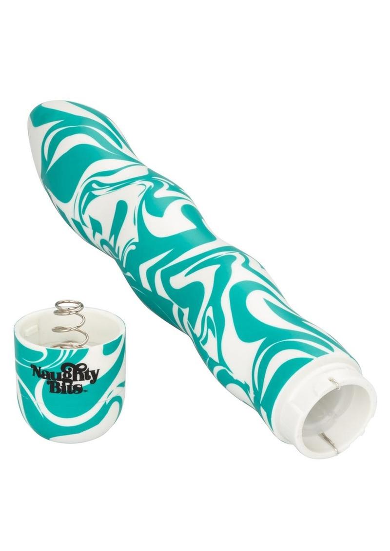 Naughty Bits Squiggle Dick Vibrator - Multicolor