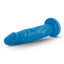 Neo Dual Density Dildo - Blue/Neon Blue - 7.5in