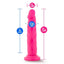 Neo Dual Density Dildo - Neon Pink/Pink - 7.5in