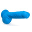 Neo Dual Density Dildo - Blue/Neon Blue - 9in