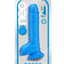 Neo Dual Density Dildo - Blue/Neon Blue - 9in