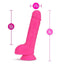 Neo Dual Density Dildo - Neon Pink/Pink - 9in