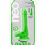 Neo Dual Density Dildo with Balls - Green/Neon Green - 6in