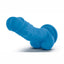 Neo Dual Density Dildo with Balls - Blue/Neon Blue - 7.5in