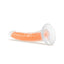 Neo Elite Glow In The Dark Dildo - Glow In The Dark/Orange - 7.5in