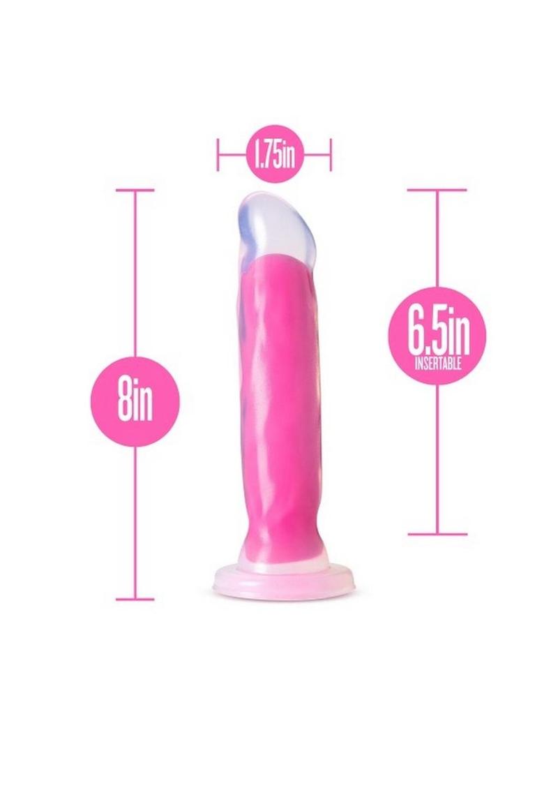 Neo Elite Glow In The Dark Marquee Silicone Dual Dense Dildo