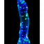 Neo Elite Glow In The Dark Silicone Hanky Panky Dildo 7.5in - Confetti