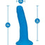 Neo Elite Silicone Dual Density Dildo - Blue - 6in