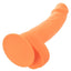Neon Silicone Studs Dildo - Orange - 6in