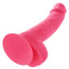 Neon Silicone Studs Dildo - Pink - 6in