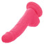 Neon Silicone Studs Dildo - Pink - 6in