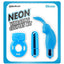 Neon Silicone Vibrating Couples - Blue - 3 Piece Kit