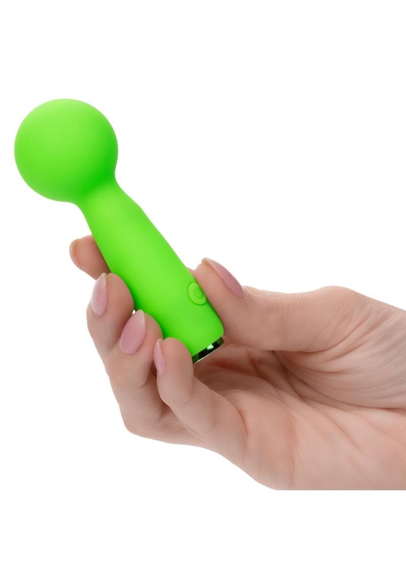 Neon Vibes The Bubbly Vibe Rechargeable Silicone Bullet Vibrator - Green