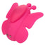 Neon Vibes The Fluffer Vibe Rechargeable Silicone Butterfly Panty Vibe - Pink