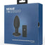Nexus Tornado Rechargeable Silicone Rotating Butt Plug with Remote - Black - Medium