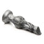 Night Prowler Silicone Dildo - Black/Silver - Large