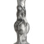 Night Prowler Silicone Dildo - Black/Silver - Medium